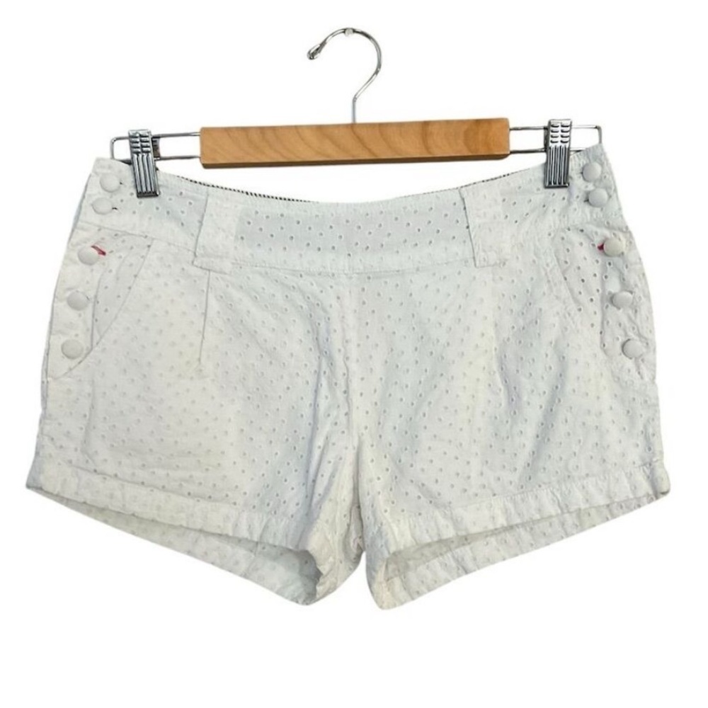 Tommy Girl Girl’s Shorts Size 7 White Eyelet Lace Chino Casual Summer​
